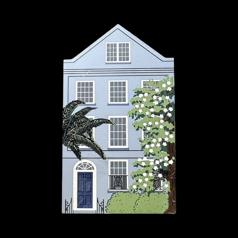 Cat's Meow Rainbow Row #7 Charleston, South Carolina Faline Signed 1999